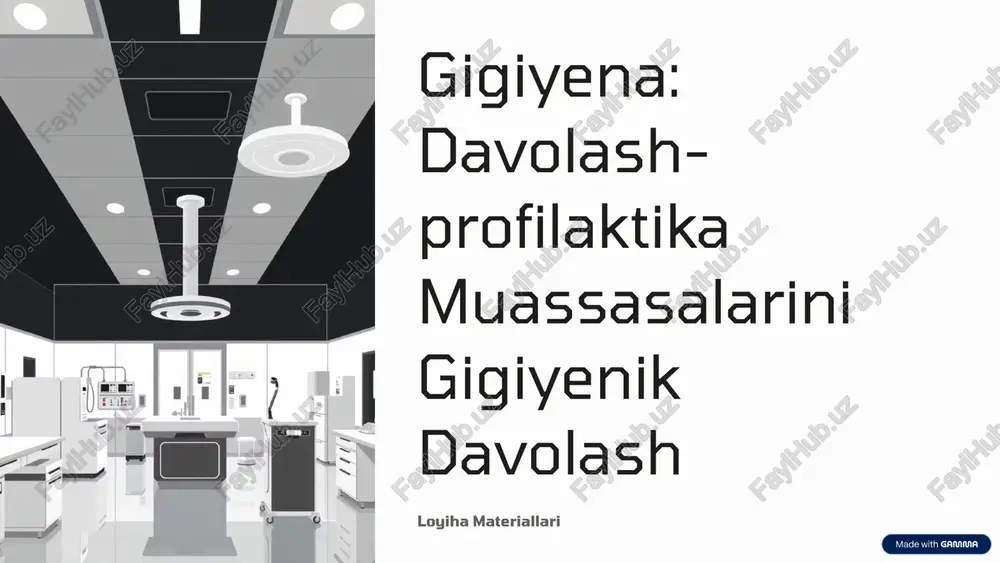 davolash profilaktika jamoat — PPTX