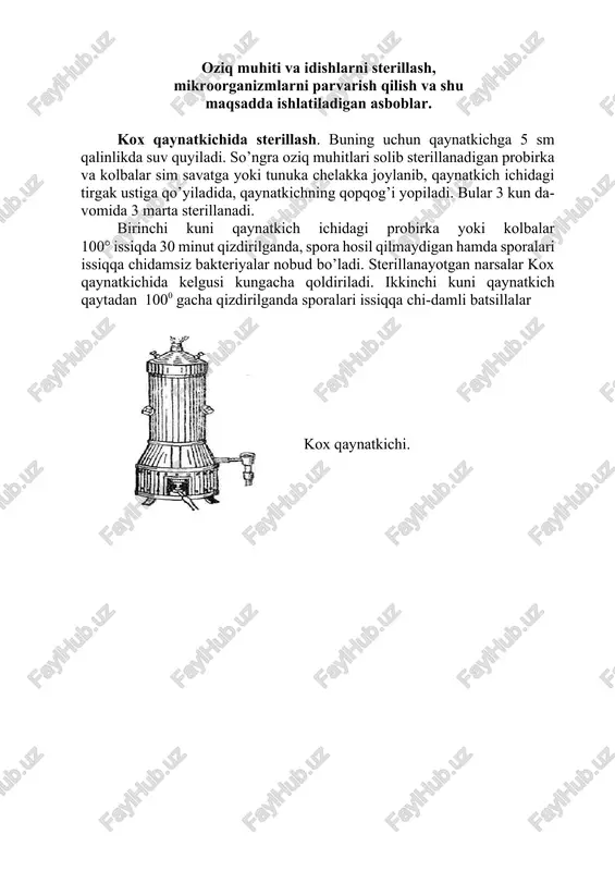 sterilizatsiya asboblar — DOCX