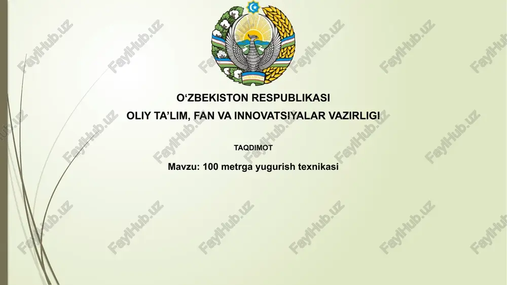100metrgayugurishtexnikasi — PPTX