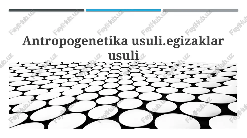 antropogenetik usul — PPTX