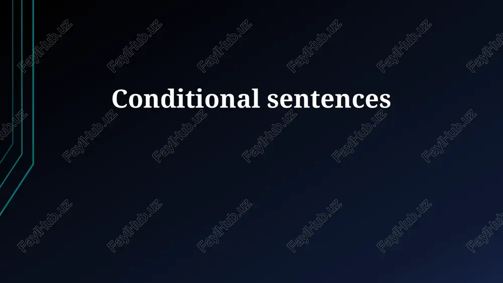conditional sentences — PPTX