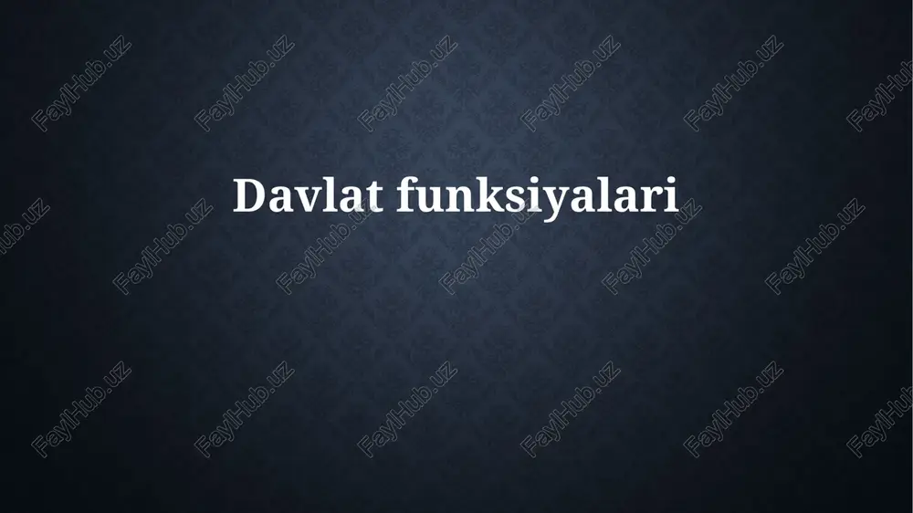 holat funksiyalari — PPTX