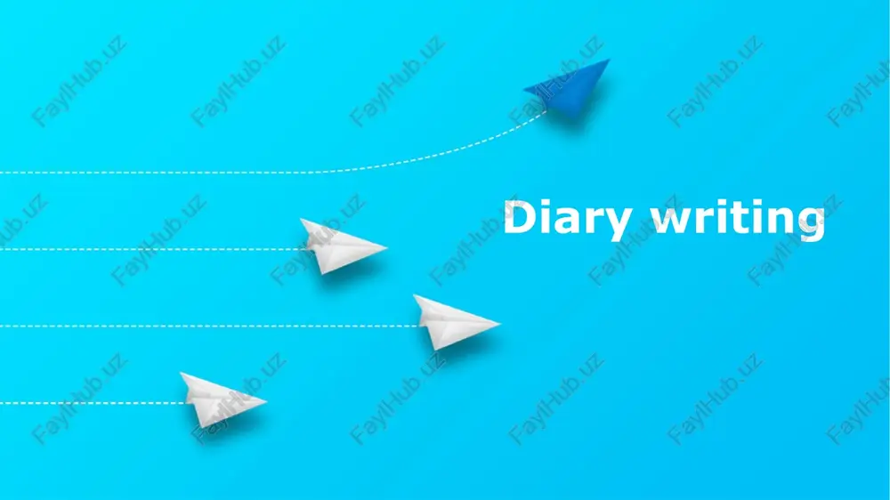 diary writing — PPTX