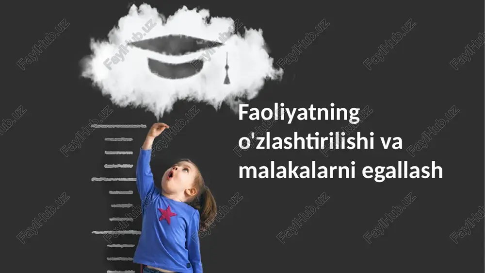 faoliyatning o'zlashtirilishini o'rganish — PPTX