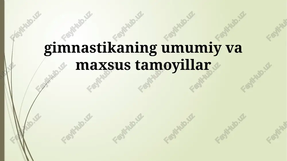 gimnastika asoslari — PPTX