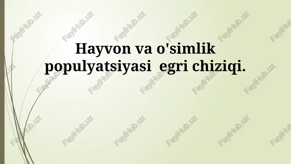 populyatsiya dinamikasiga ta'sir etuvchi omillar — PPTX