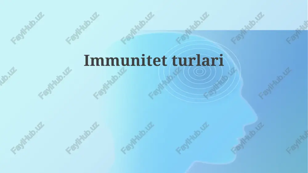 immunitetturlari — PPTX