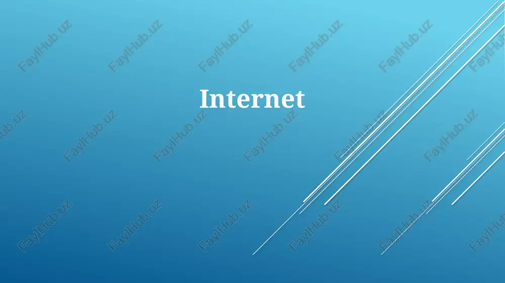internet — PPTX