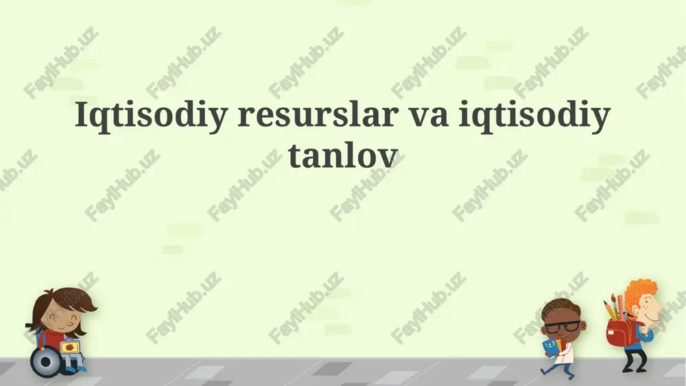 iqtisodiy resurslar — PPTX