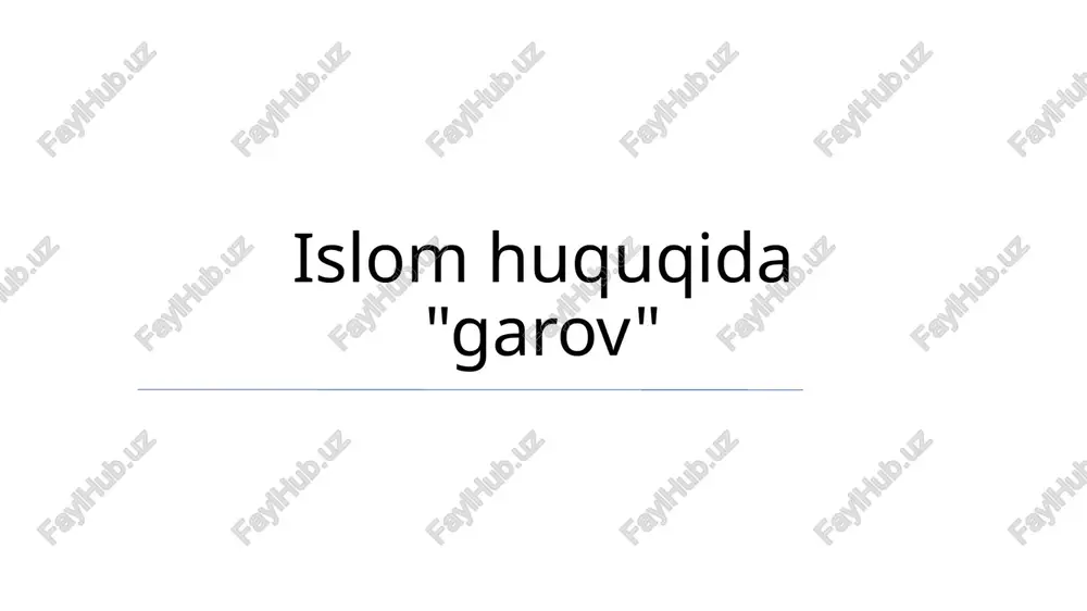 garov — PPTX