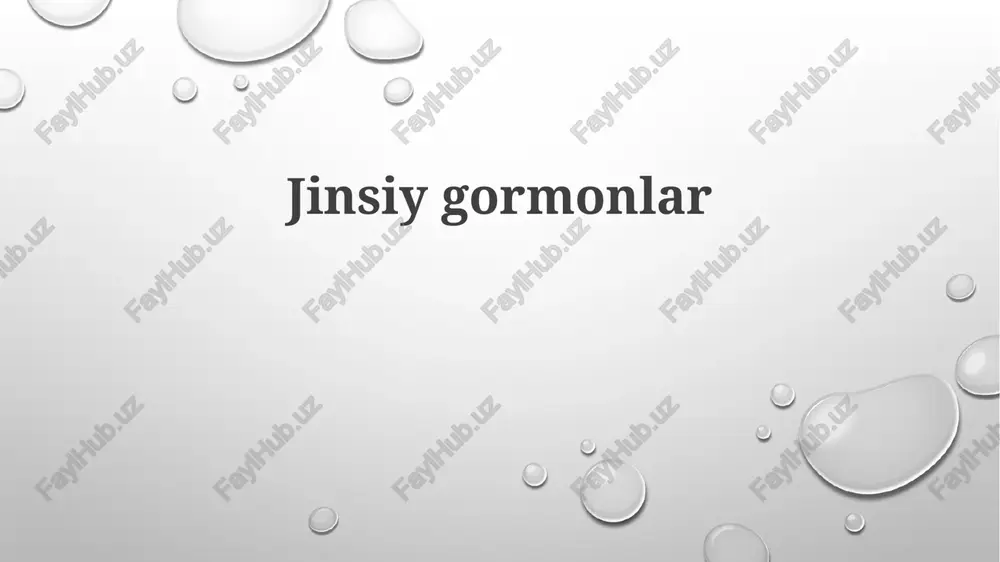 jinsiygormonlar — PPTX