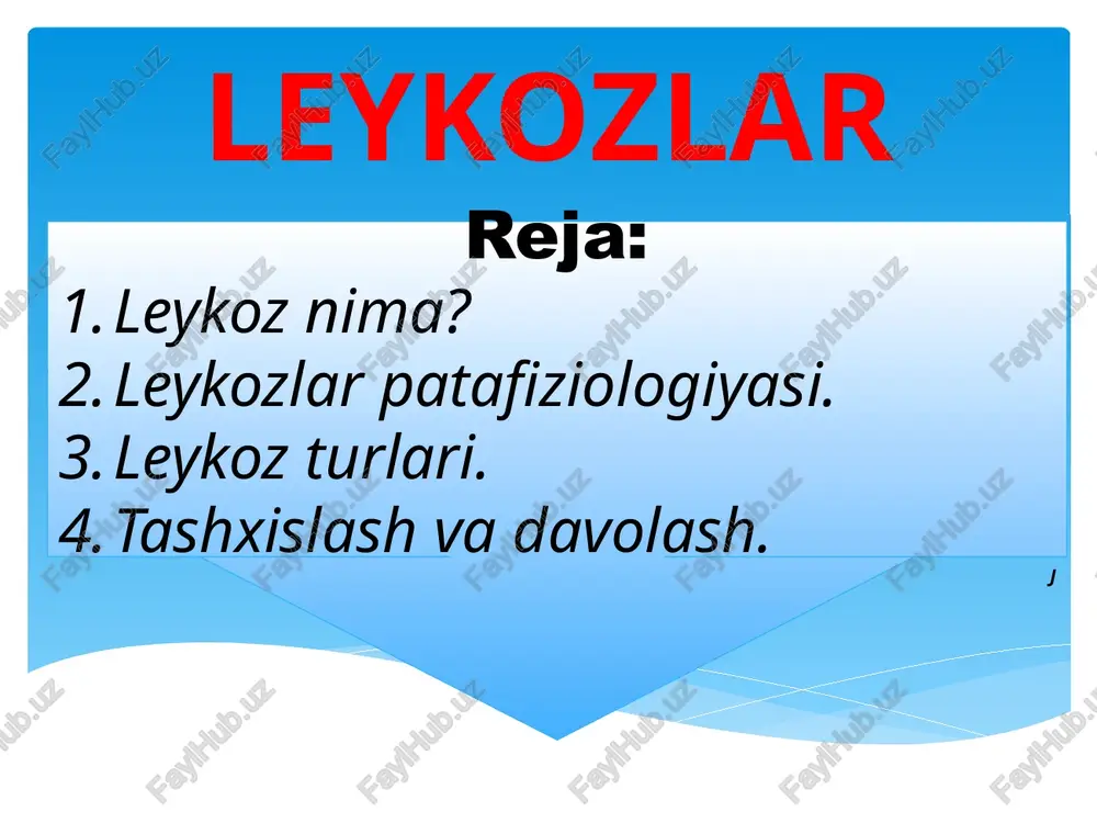 leykozlar — PPTX