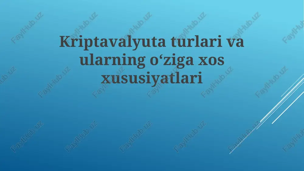 kirish — PPTX