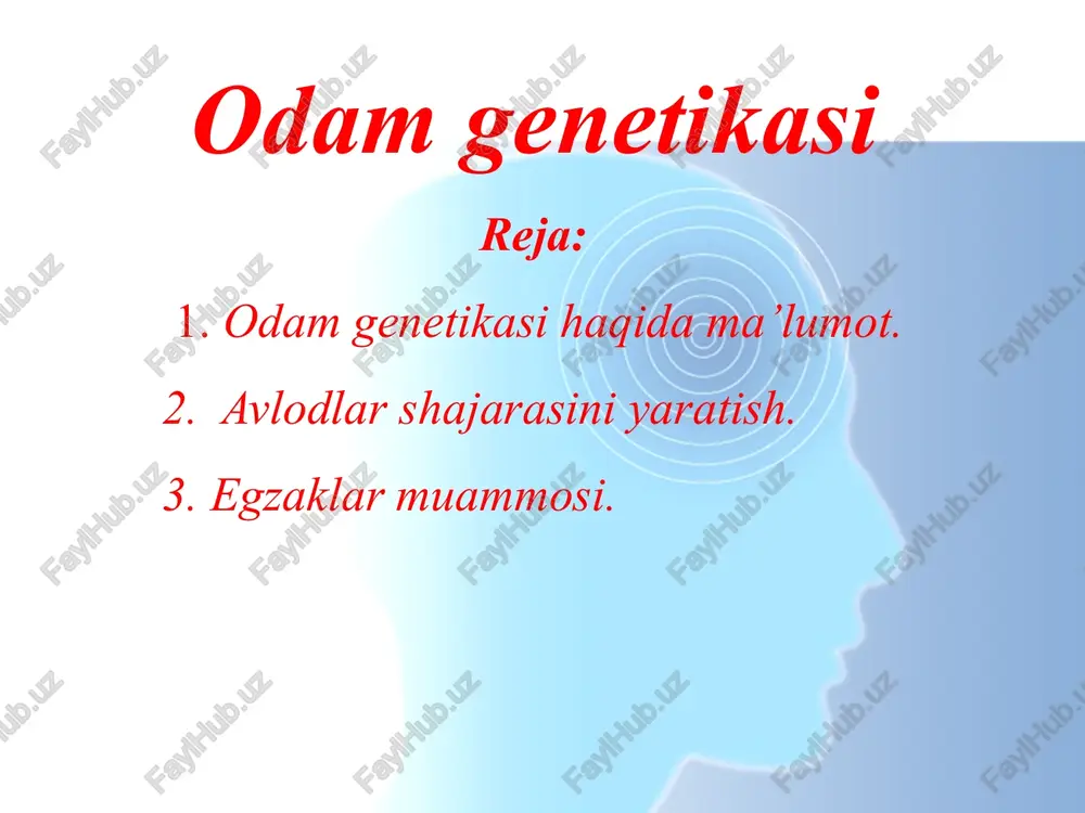odam genetikasi — PPTX