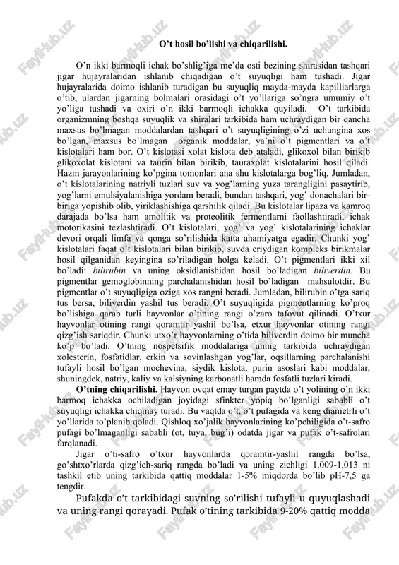 o't suyuqligi — DOCX