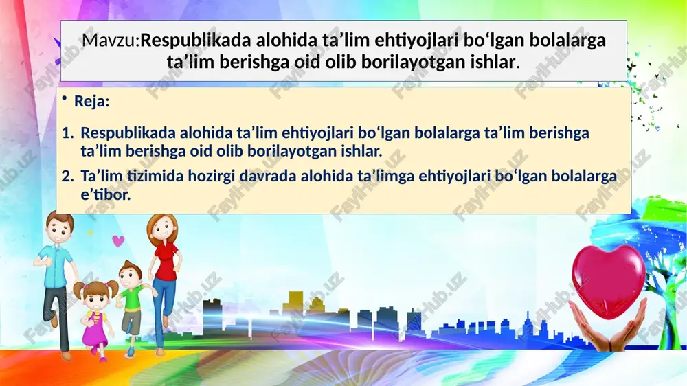 maxsus ta’lim sohasida inklyuziv usullar — PPTX