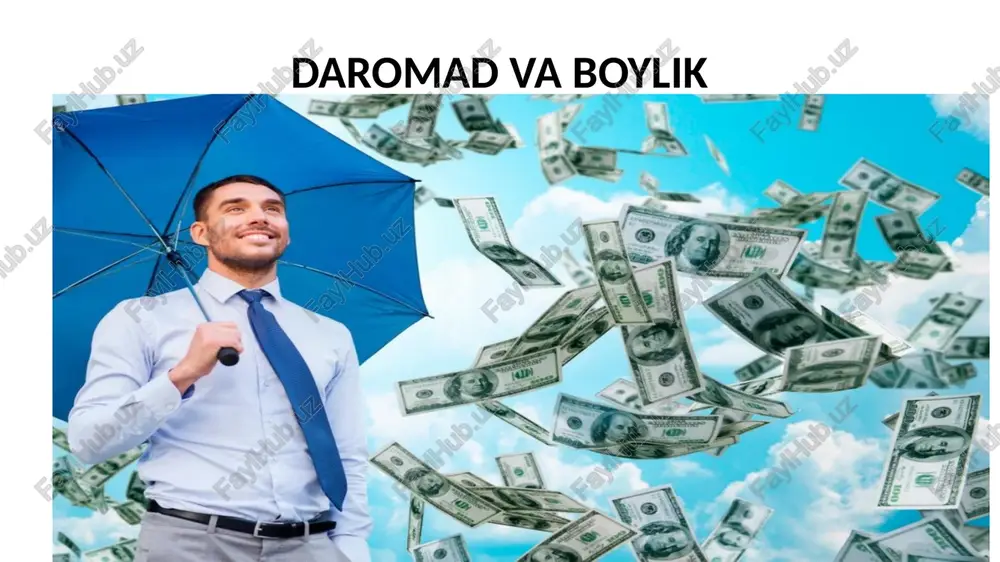 daromad va boylik — PPTX