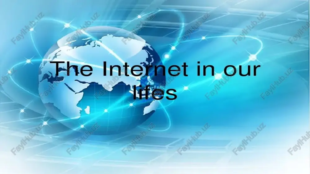 the importance of the internet in our lives — PPTX