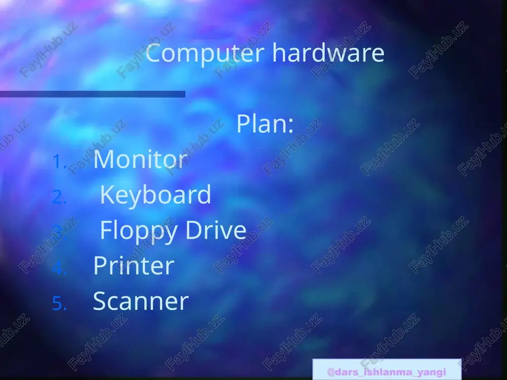 computer hardware — PPTX