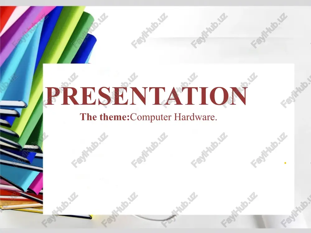 computer hardware — PPTX