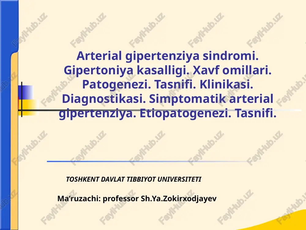 arterialgipertenziyasindromi — PPTX