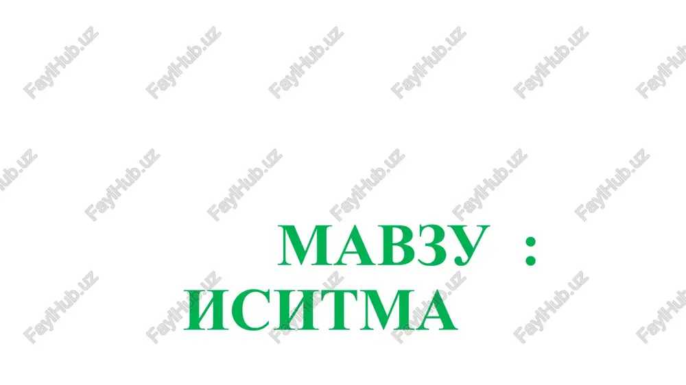 isitma — PPTX