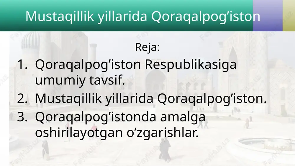 qoraqalpog’iston — PPTX