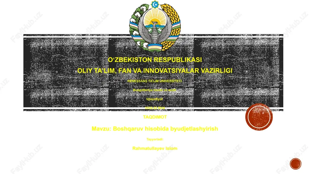 buxgalteriya hisobi va audit — PPTX