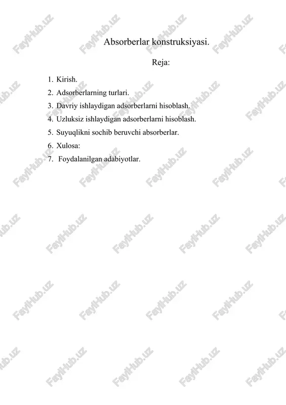 absorberlar konstruksiyasi — DOCX