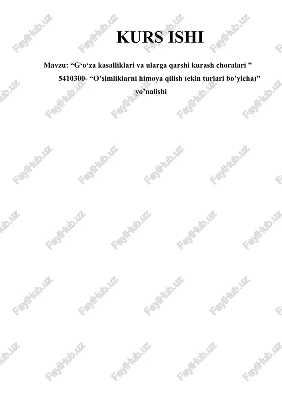 o‘simliklarni himoya qilish (ekin turlari bo‘yicha) — DOCX