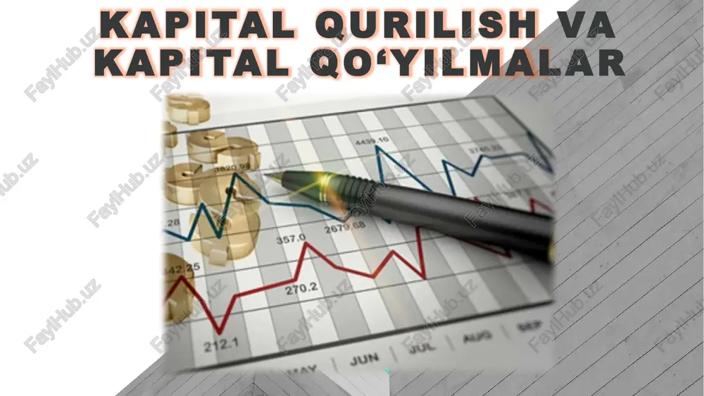 kapitalqurilish va kapitalqo‘yilmalar — PPTX