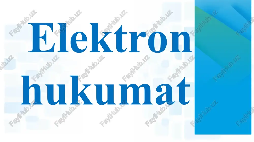elektron hukumat — PPT