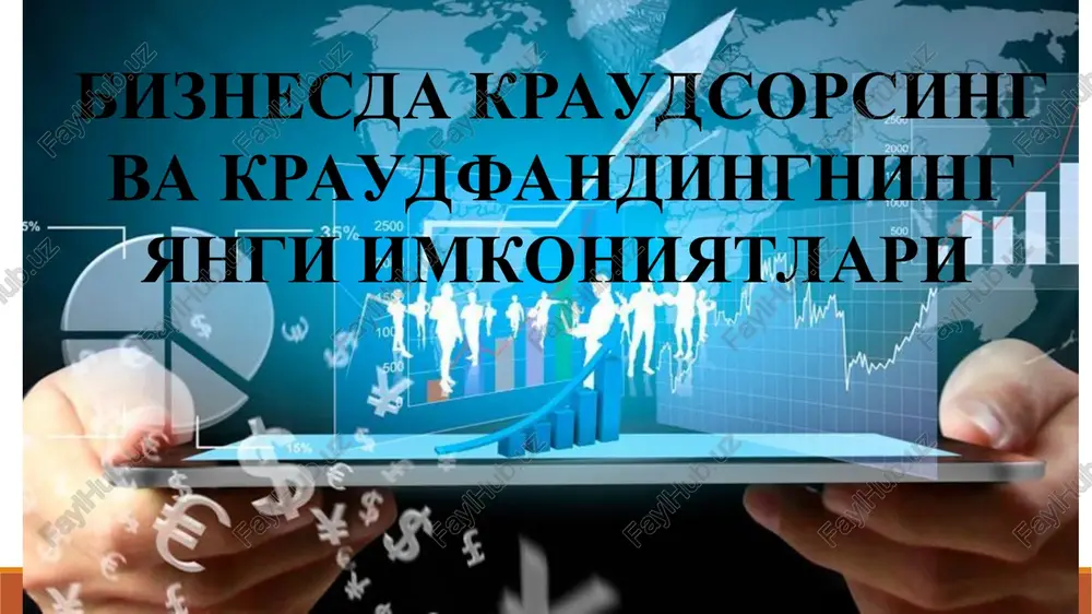 kraudfanding va kraudsorsing — PPT