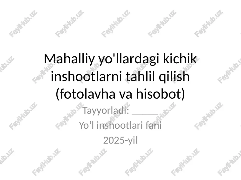 mahalliy_yollardagi_kichik_inshootlar — PPTX