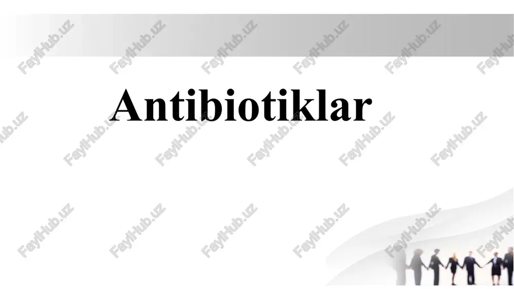 antibiotiklar — PPTX