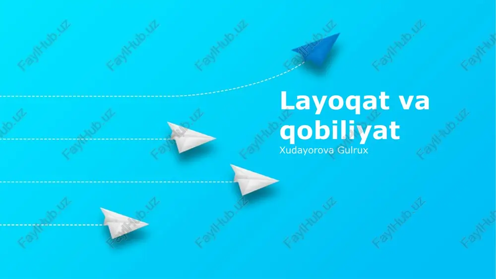 layoqat va qobiliyat — PPTX