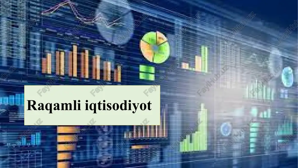raqamli iqtisodiyot — PPT