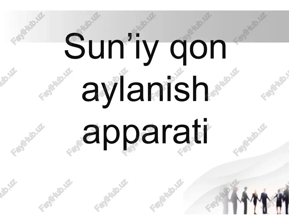 sun’iy qon aylanish apparati — PPTX