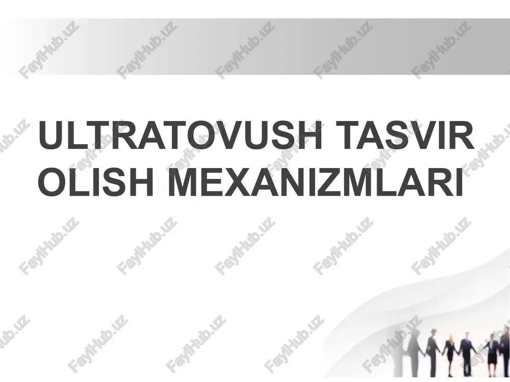 ultratovush tasvir olish mexanizmlari — PPTX