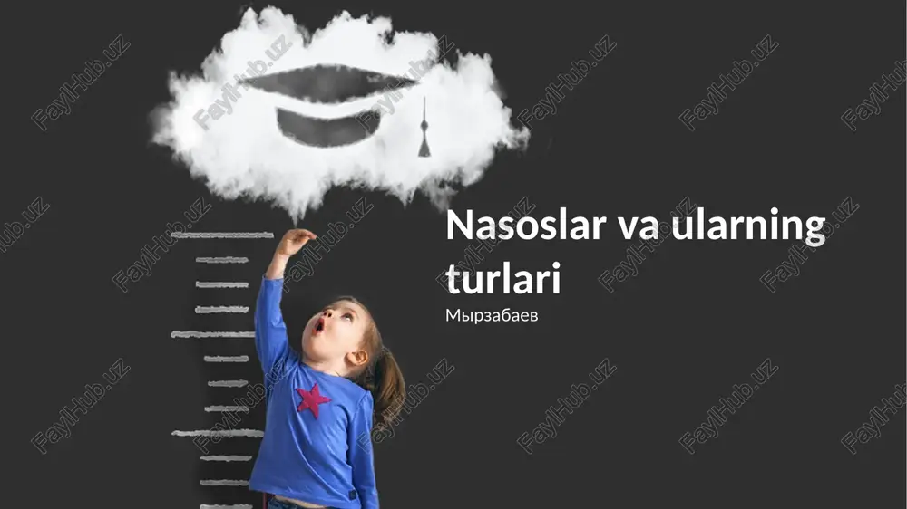 nasoslar va ularning turlari — PPTX
