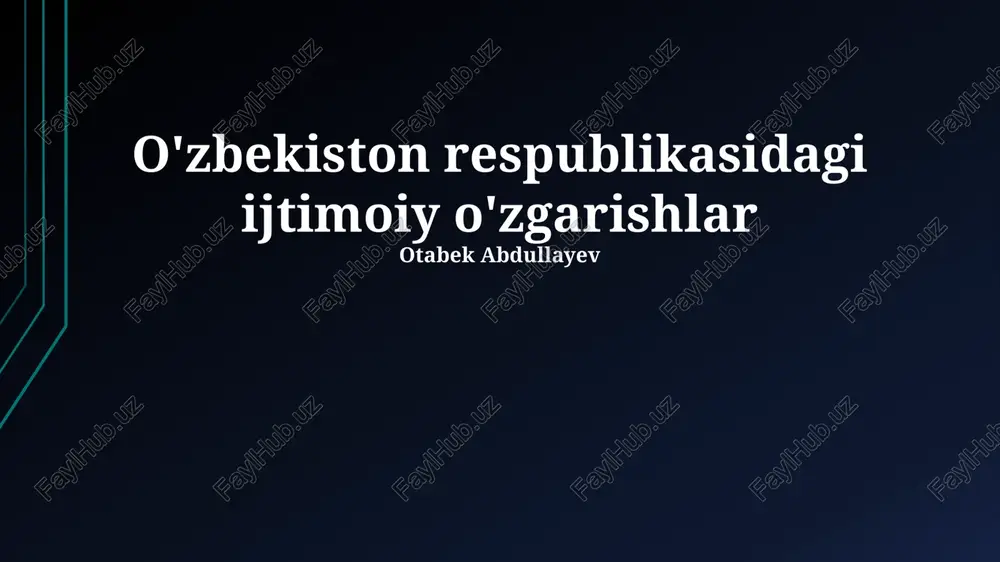 kuchli ijtimoiy siyosat konsepsiyasi — PPTX