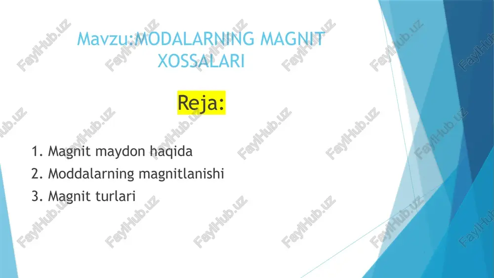moddalarning magnitlanishi — PPTX