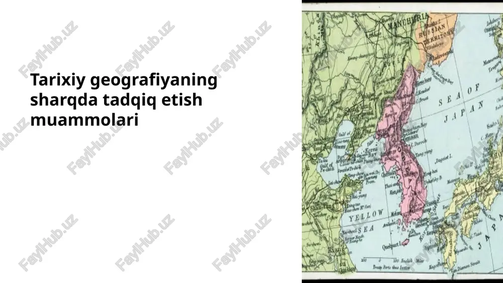 sharqdagi tarixiy geografiya — PPTX