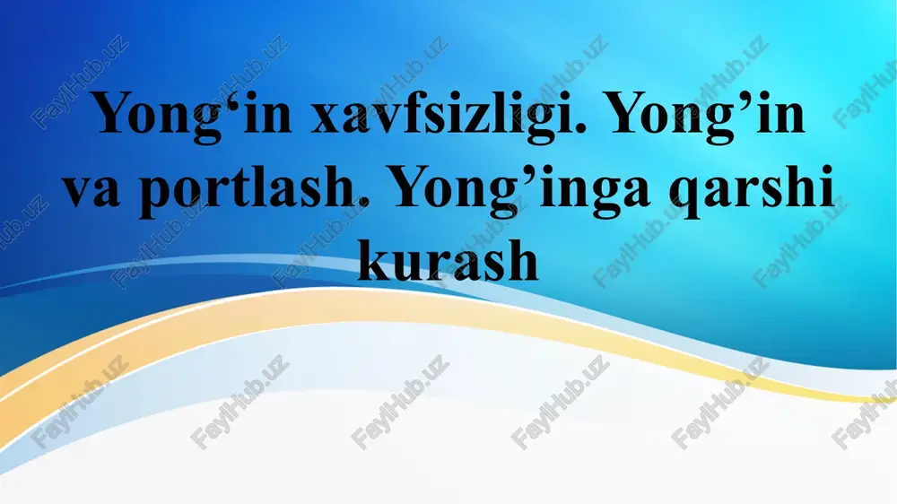 yong‘inxavfsizligi — PPTX