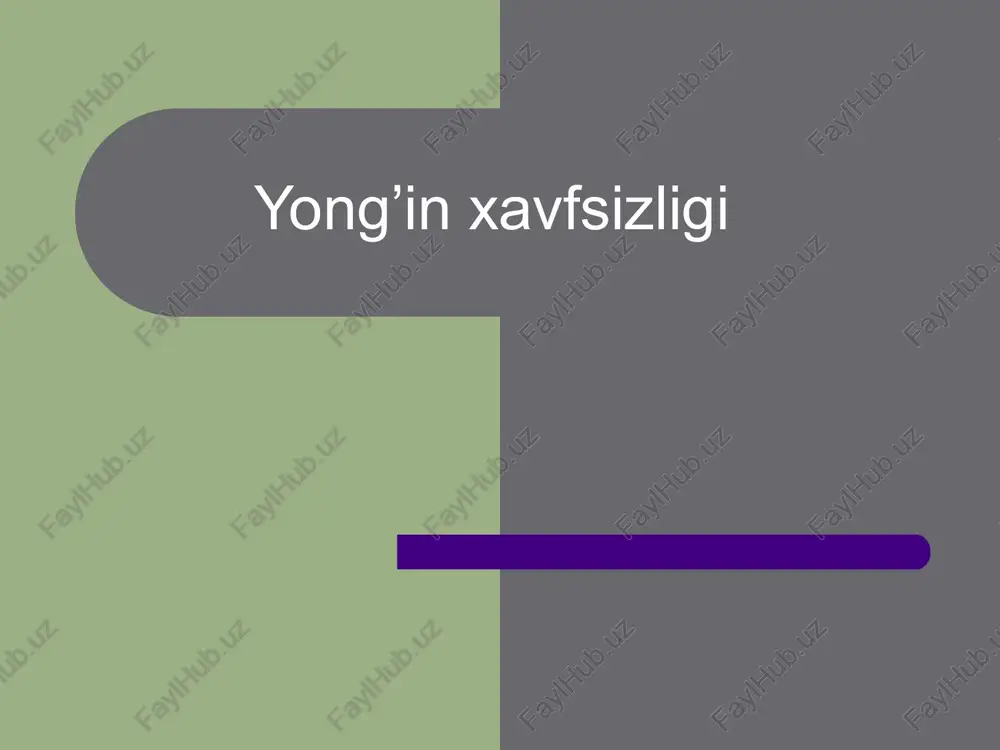 yong’in xavfsizligi — PPTX