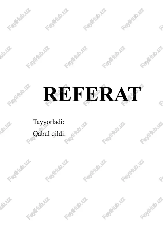 pedagogik texnologiyalar — DOCX