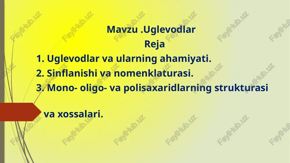 uglevodlar — PPTX