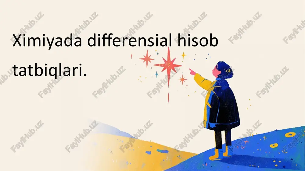 ximiyada differensial hisob tatbiqlari — PPTX