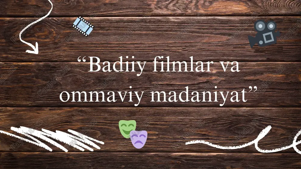 badiiy filmlar va ommaviy madaniyat — PDF