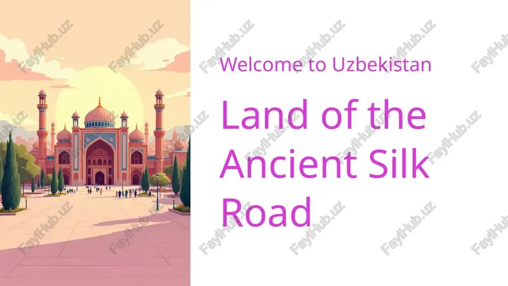 welcome to uzbekistan — PPTX